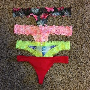 (4) VS PINK THONG BUNDLE